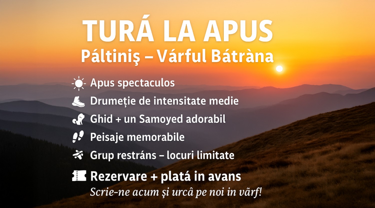 Apus de soare pe Vf. Bătrâna