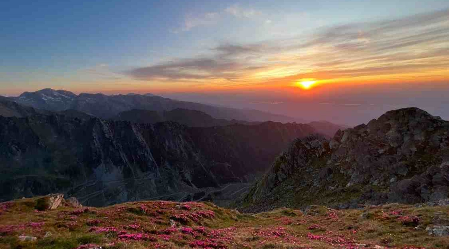 Asfințit de soare și perseide în Munții Făgăraș after work
